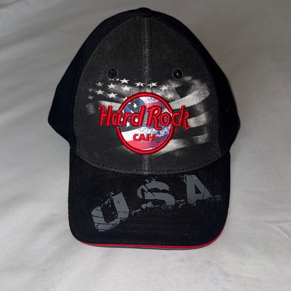 Hard Rock Cafe San Antonio Black and Red USA Cap